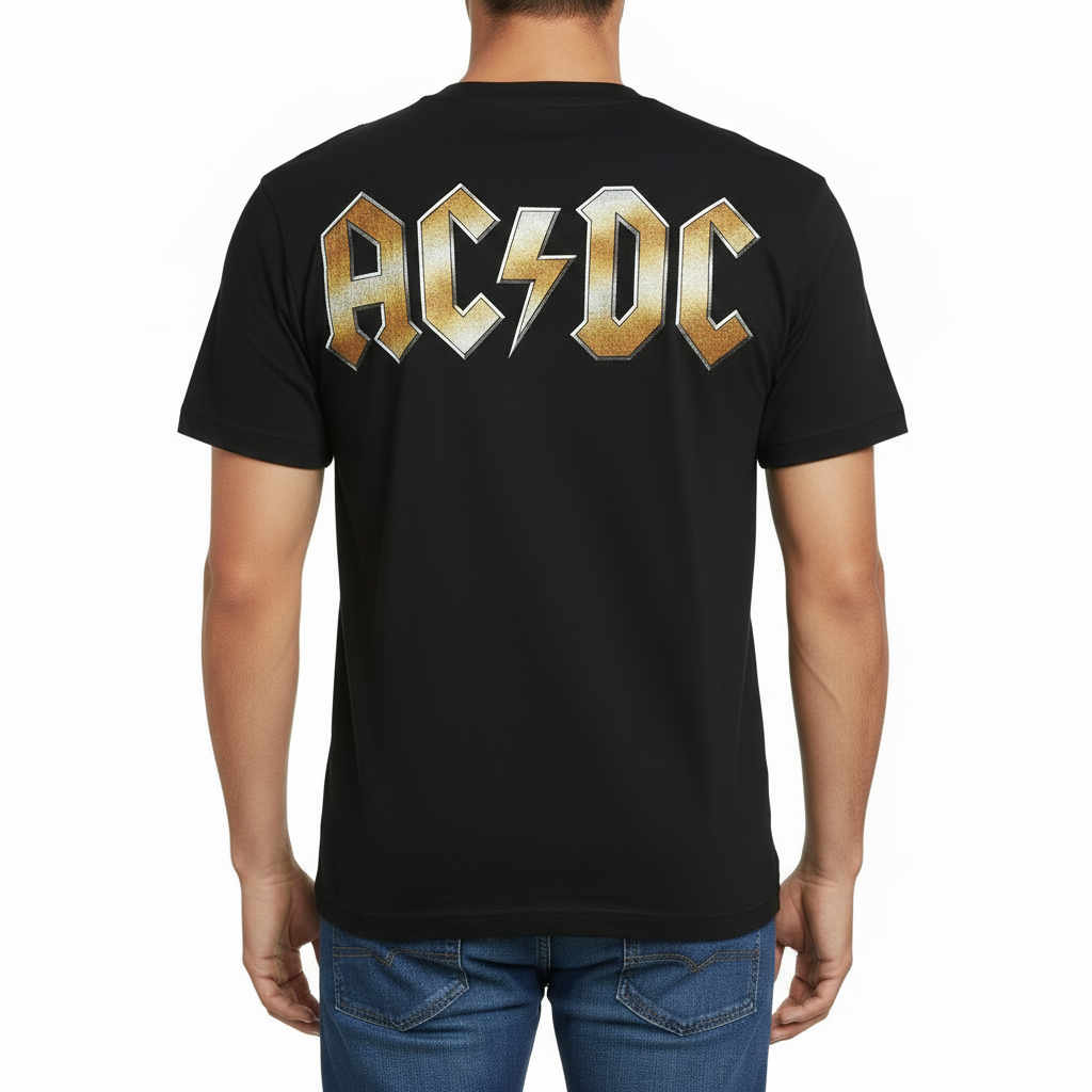 Rebelchords AC/DC Hells Bells Print T-Shirt from