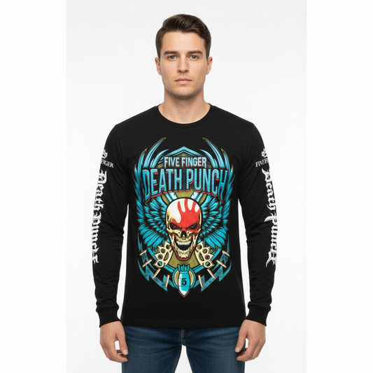 Rebelchords Five Finger Death Punch 5FDP FFDP Long Sleeve Shirt