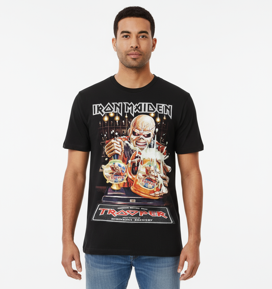 Rebelchords Iron Maiden Trooper Beer T-Shirt Black Tee