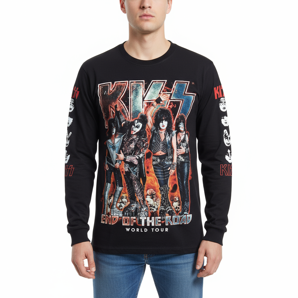 Rebelchords Kiss End of the Road Tour Shirt Long Sleeve