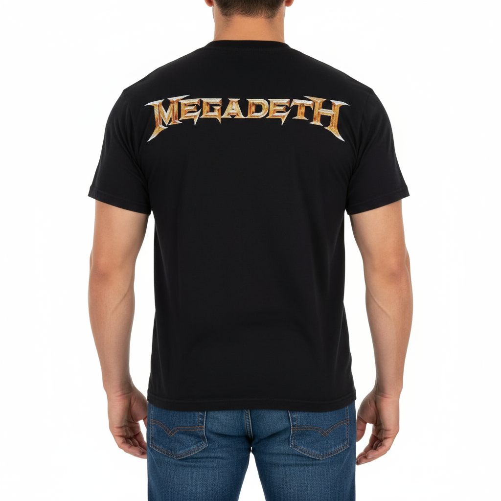 Rebelchords Megadeth Crush the World Tour 2024 Shirt Black Tee