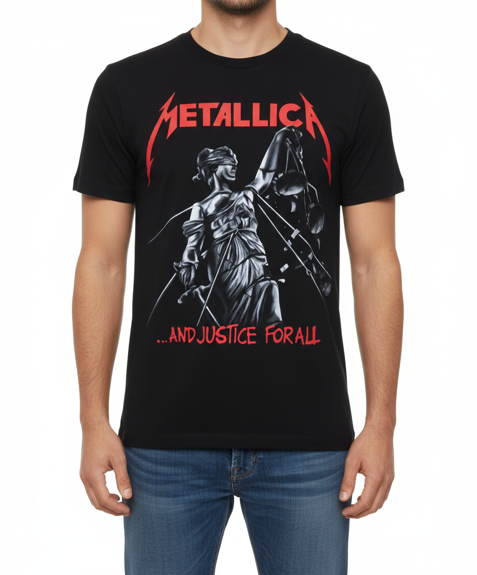 Rebelchords Metallica And Justice for All T-Shirt