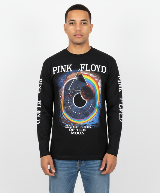 Rebelchords Pink Floyd Dark Side of the Moon Album Long Sleeve Tee