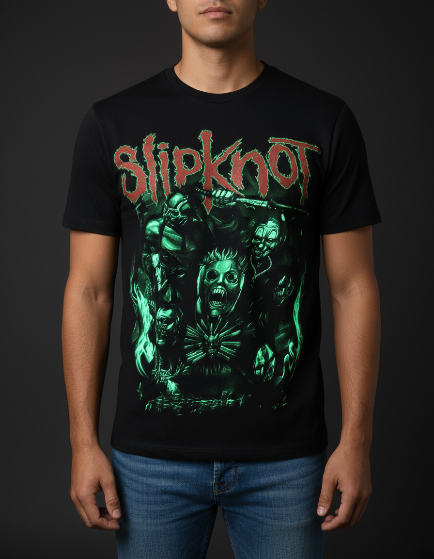 Rebelchords Slipknot Band Frame T-Shirt with Unique Design