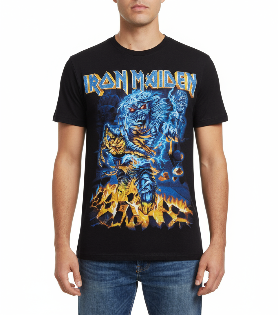 Rebelchords Iron Maiden Somewhere Back in Time Tour Shirt