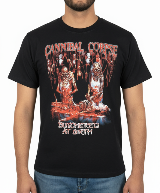 Rebelchords Cannibal Corpse Butchered at Birth Shirt