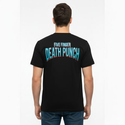 Rebelchords Five Finger Death Punch T-Shirt with Skull Design