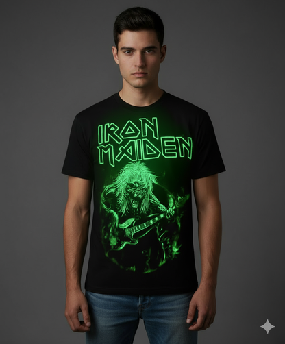 Rebelchords Iron Maiden Fear Live Flames T-Shirt