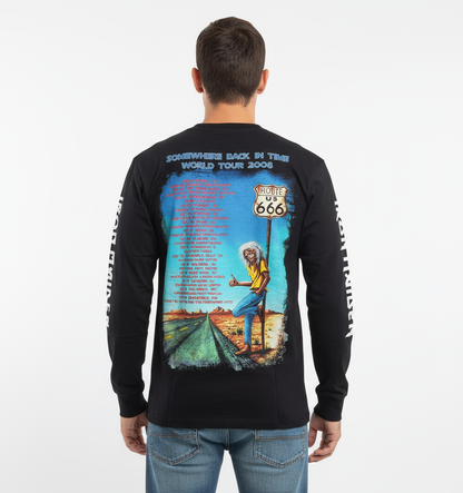 Rebelchords Iron Maiden Somewhere Back In Time Rout 666 Shirt