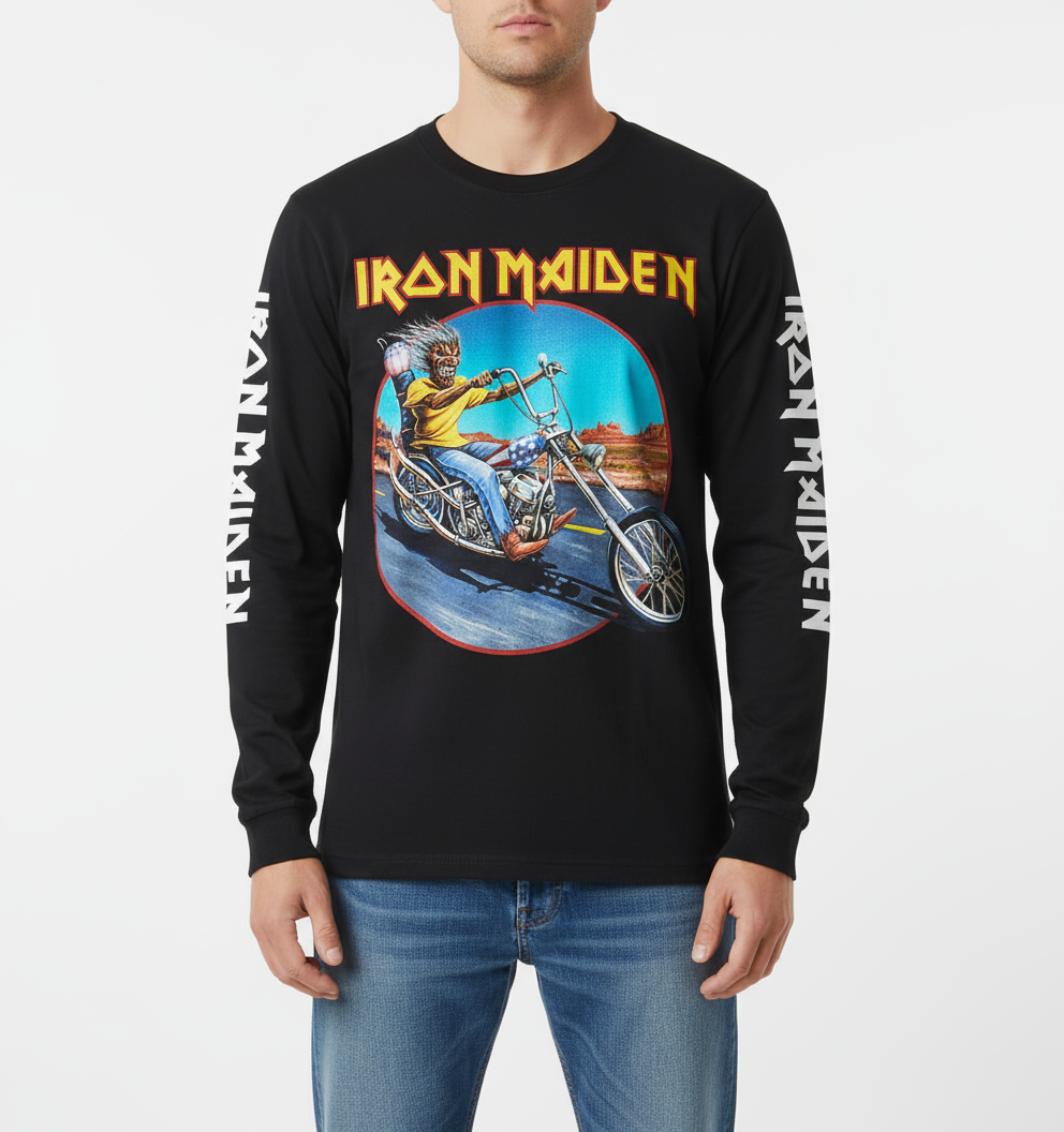 Rebelchords Iron Maiden Somewhere Back In Time Rout 666 Shirt
