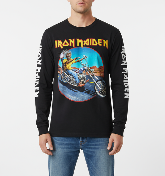 Rebelchords Iron Maiden Somewhere Back In Time Rout 666 Shirt