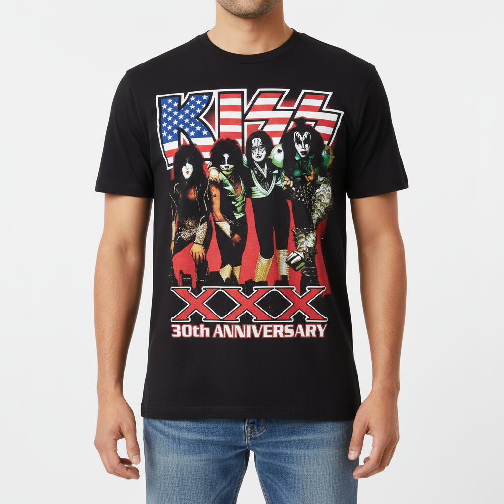 Rebelchords Kiss 30th Anniversary Short Sleeves sleeves Shirt