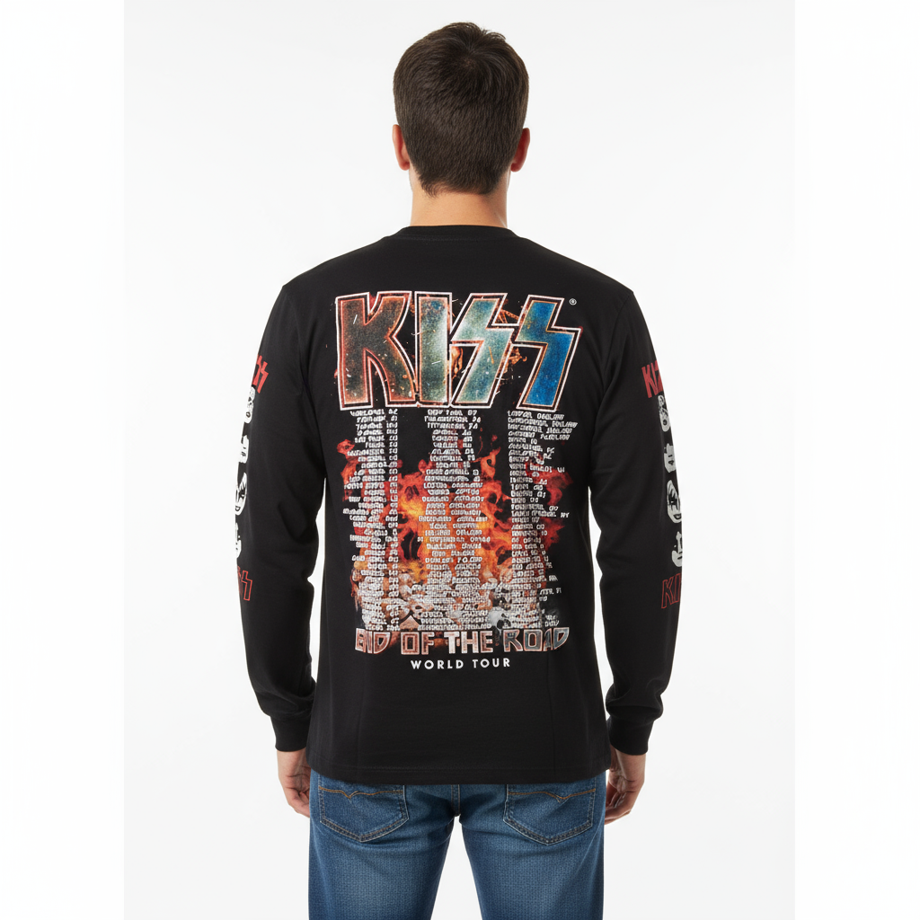 Rebelchords Kiss End of the Road Tour Shirt Long Sleeve