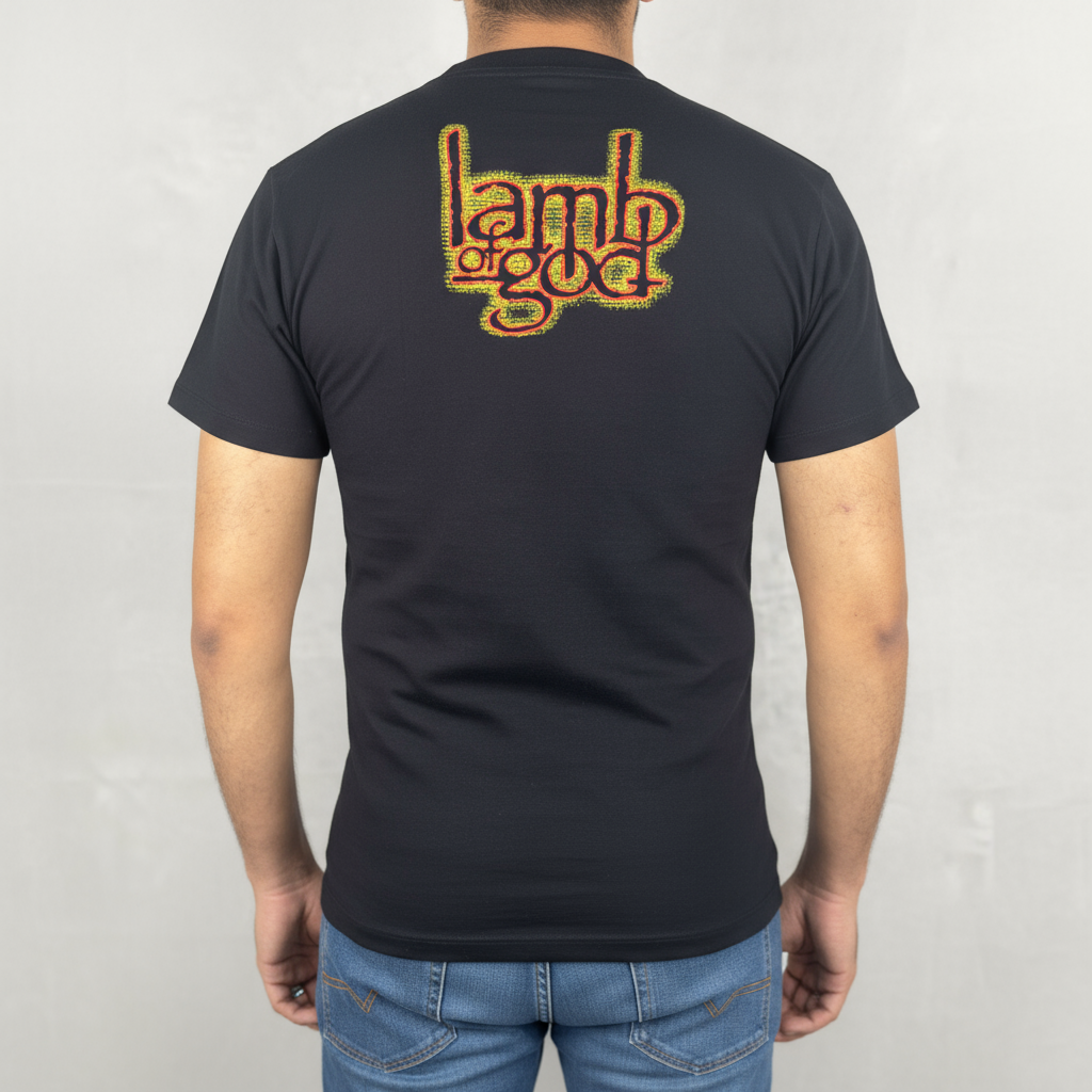 Rebelchords Lamb of God Band T-Shirt - Fire Design