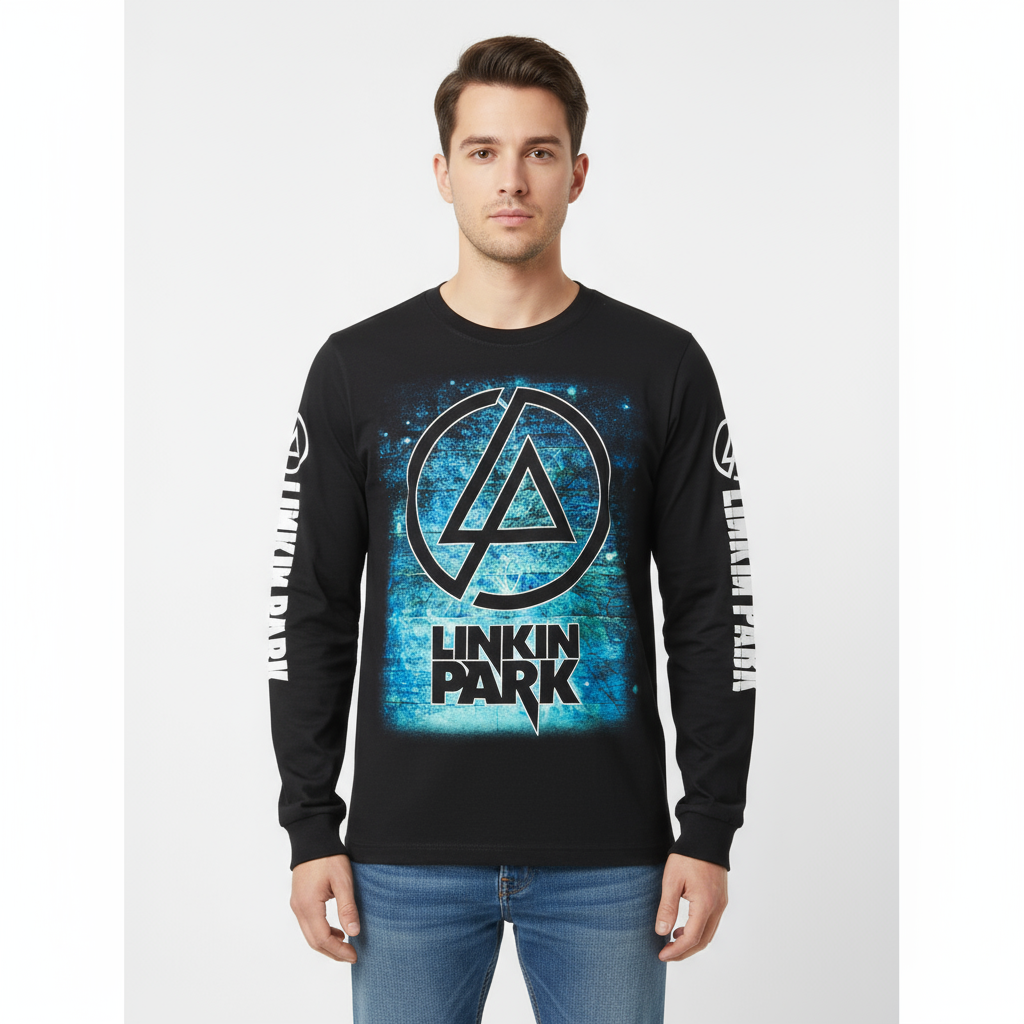 Rebelchords Linkin Park Long Sleeve Shirt with Band Logo