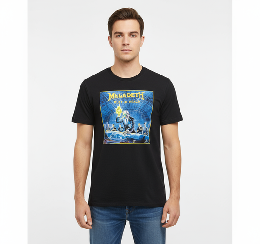 Rebelchords Megadeth Rust in Peace Shirt Black Tee