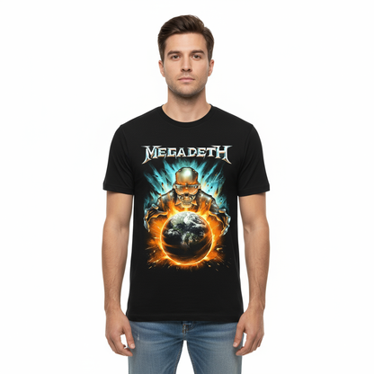 Rebelchords Megadeth Crush the World Tour 2024 Shirt Black Tee