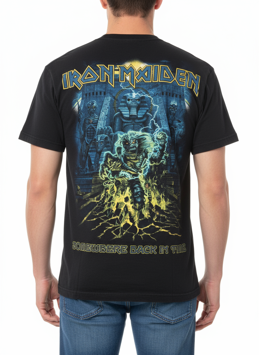 Rebelchords Iron Maiden Somewhere Back in Time Tour Shirt