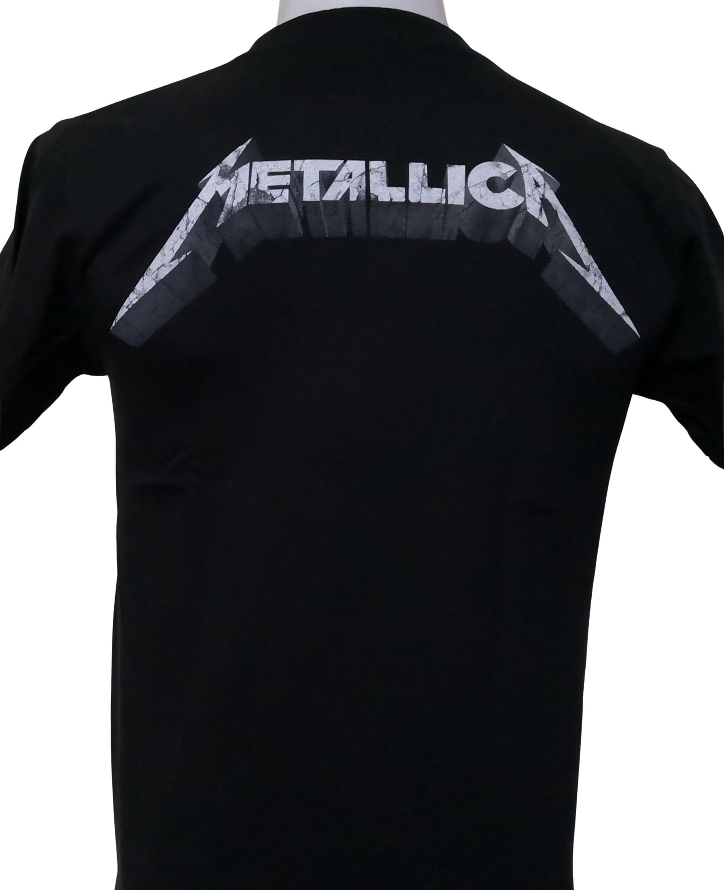 Back view of Metallica And Justice for All T-Shirt featuring iconic logo in bold design