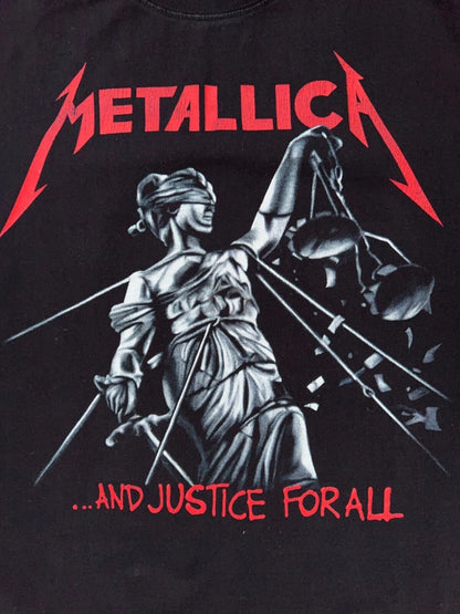 Metallica And Justice for All t-shirt featuring the Lady Justice graphic in bold design