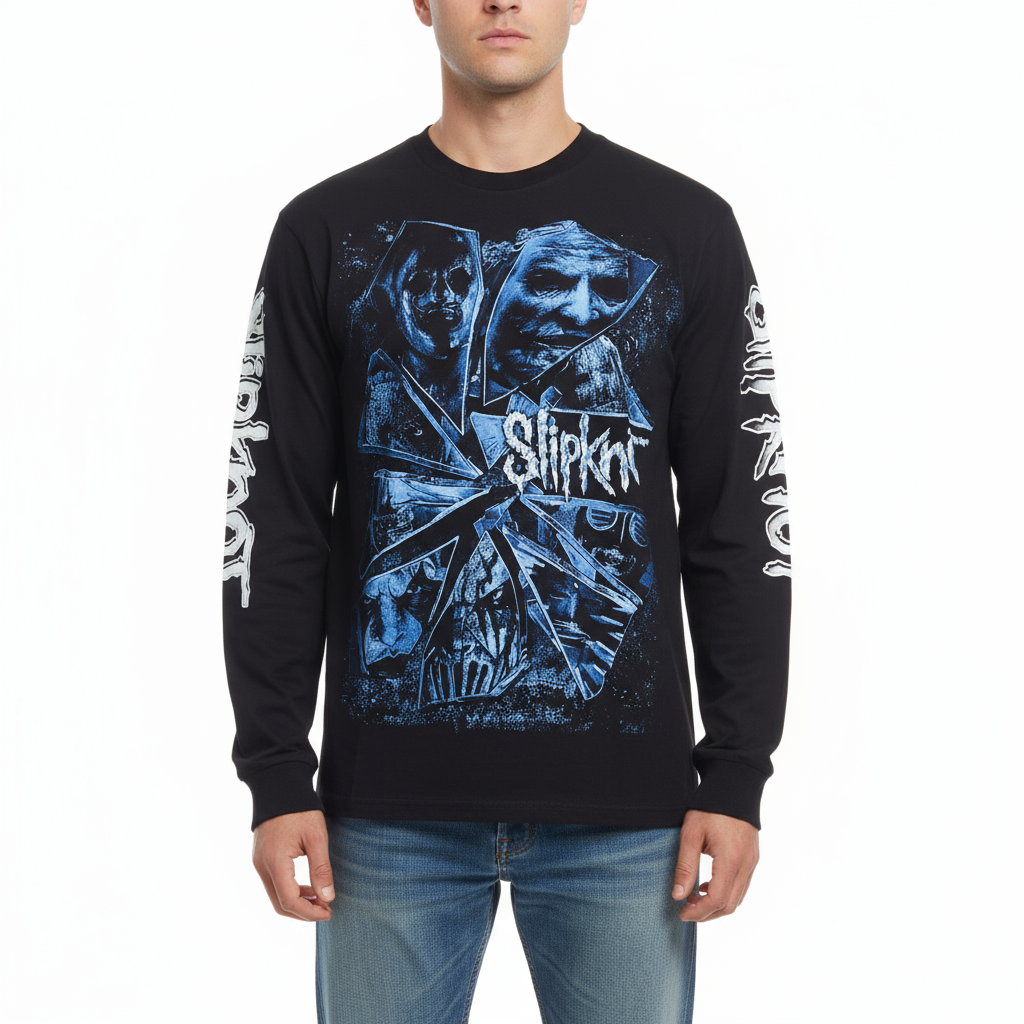 Slipknot The Devil in I shirt featuring bold graphics and long sleeves for fans of the band